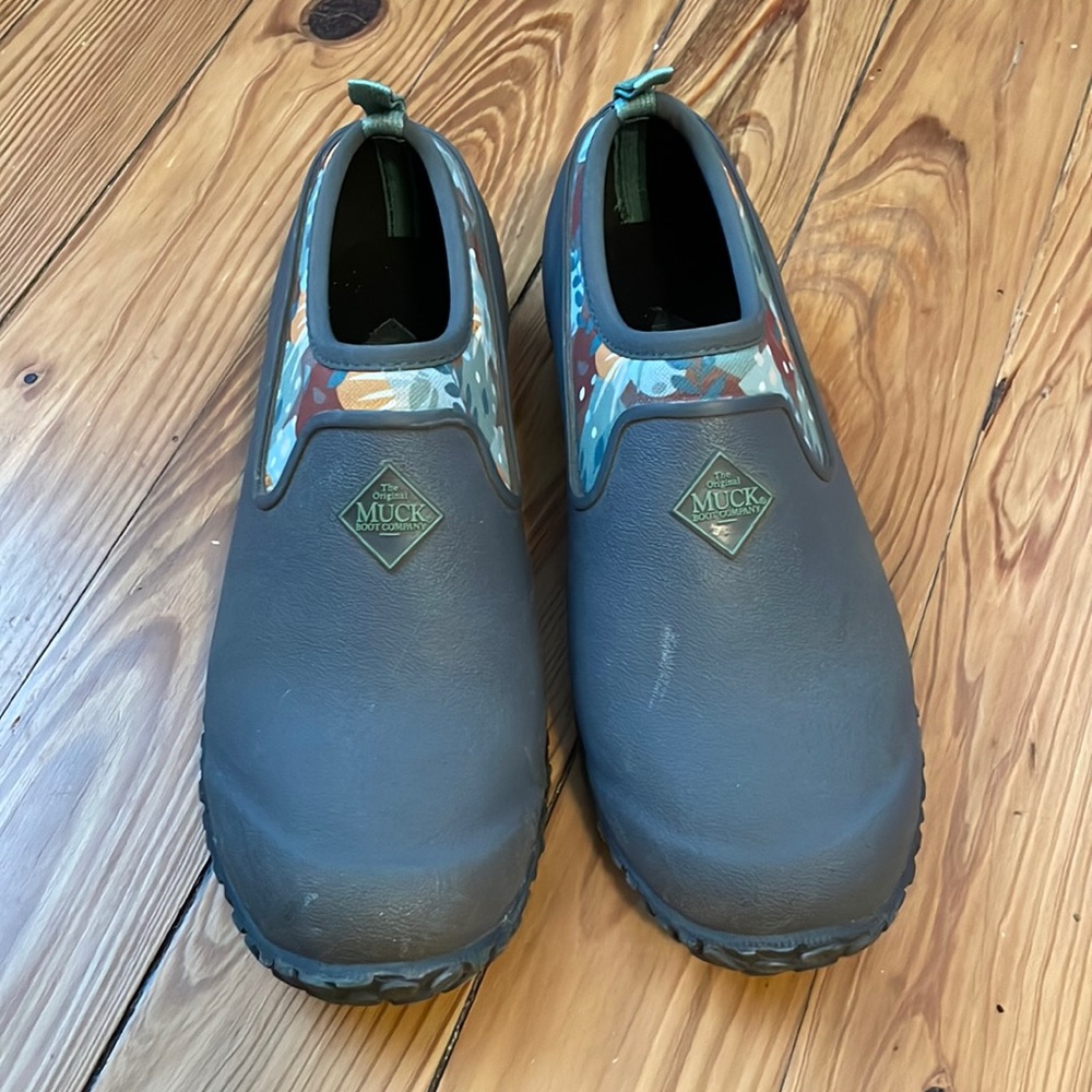 Muck boots muckster low slip on, grey, women’s 7